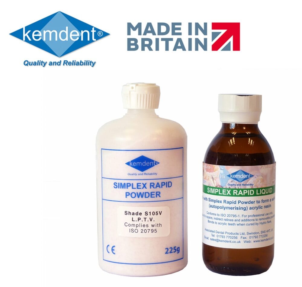 Cold cure acrylic material with multiple applications