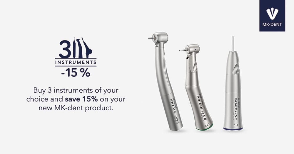 MK-dent is thrilled to announce our exclusive triple set promotion, offering you remarkable savings of 15% on our extensive handpiece product range.