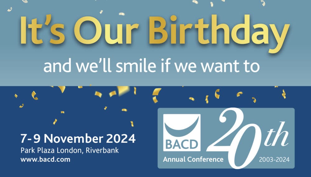 Speakers announced for BACD 20th Annual Conference 2024