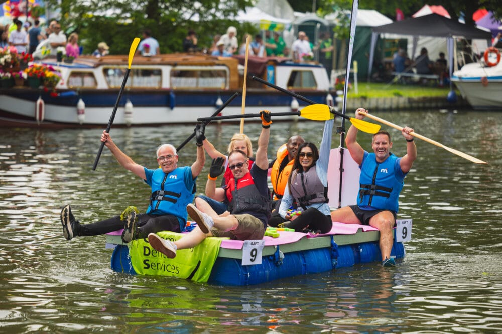 Employees from Community Dental Services CIC make a splash for charity