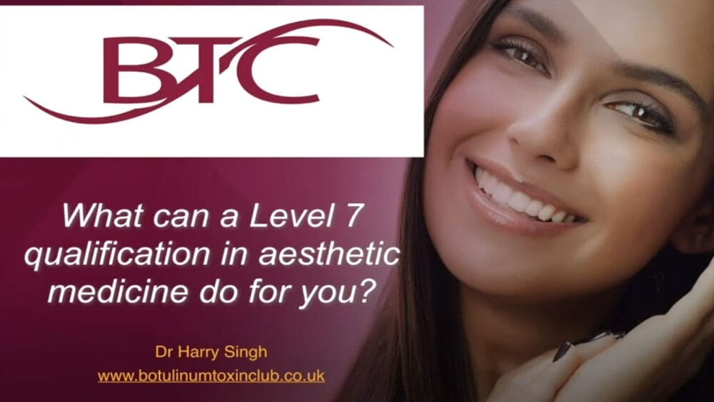 What can a Level 7 qualification in aesthetic medicine do for you?