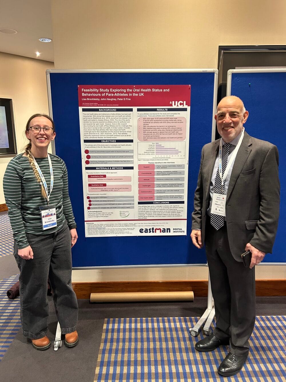 CDS Dental Officer wins international award for para-athletes’ oral health research