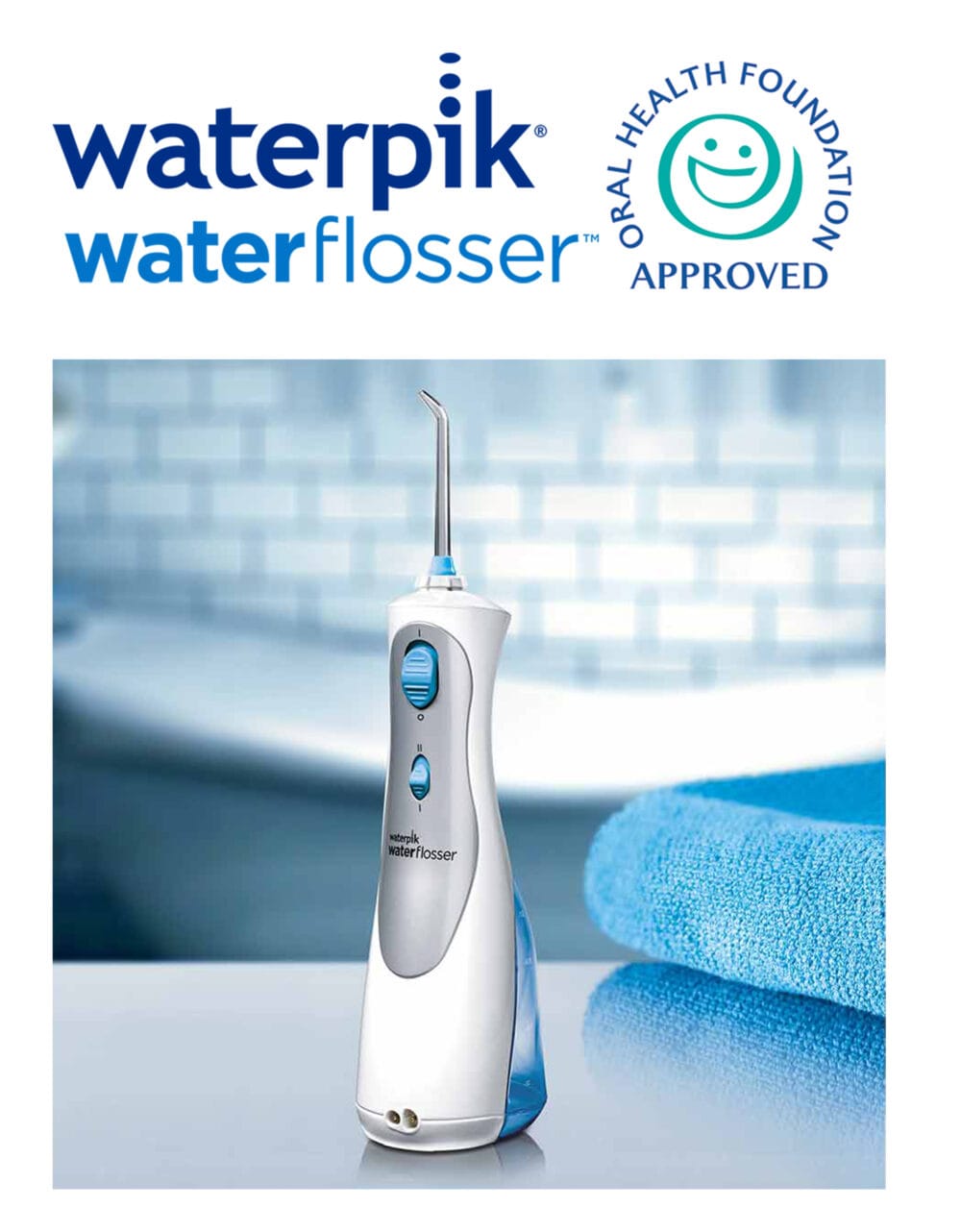 Cordless care, comprehensive clean: The Waterpik™ Cordless Plus