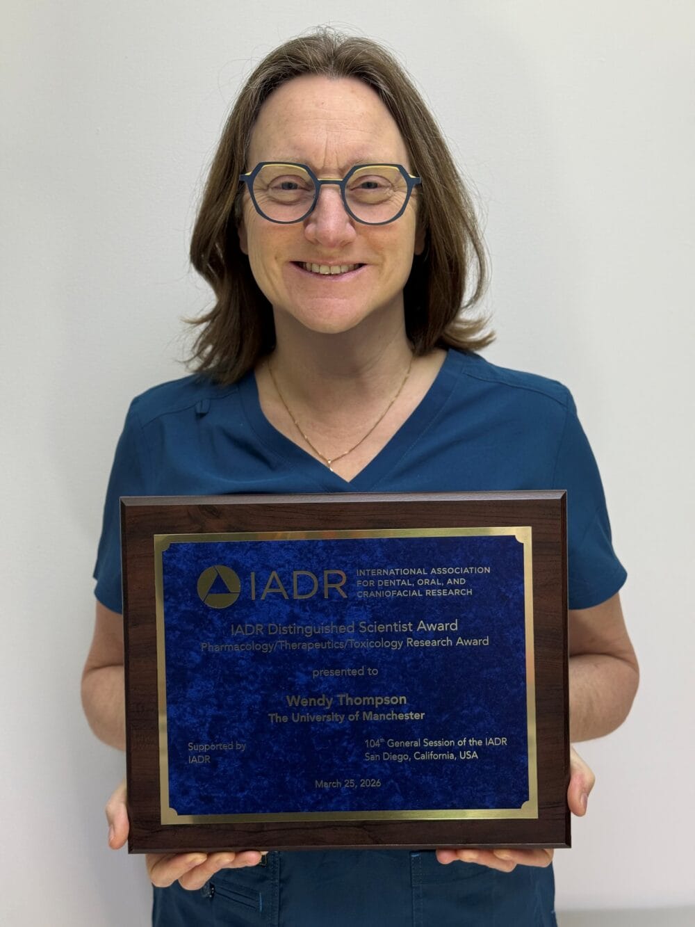 College of General Dentistry’s Dr Wendy Thompson honoured with IADR award