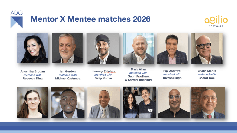 ADG & Agilio announce 2026 mentor and mentee matches