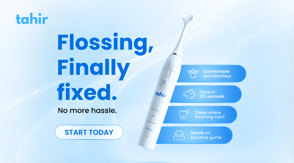 UK’s first one-handed electric flosser introduced by Tahir Oral Care